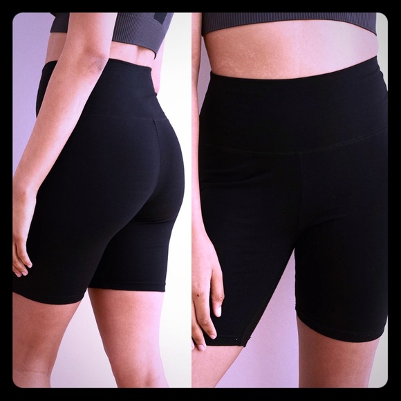 aerie chill high waisted bike short
